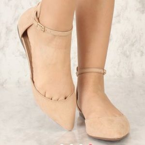 Pointy Toe Casual Flats Faux Suede